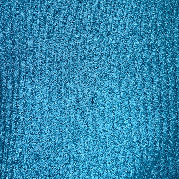 Free People Women’s Dark Teal High-Low Turtleneck Thermal Size Small - Picture 3 of 5